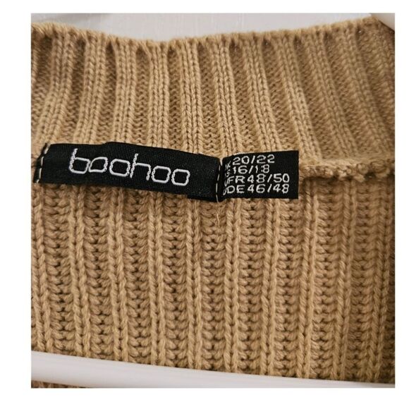 Women's Striped Cardigan Sweater by BooHoo Size 16/New Without Tags - Picture 4 of 5